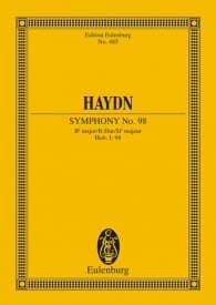Haydn: Symphony No. 98 Bb major Hob. I: 98 (Study Score) published by Eulenburg